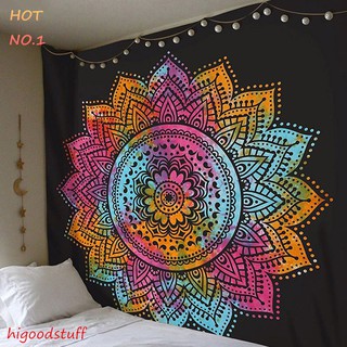 【COD Ready Stock】 150 * 150cm Mandala Tapestry Wall Decor Beach Towel Space Planet Hanging Wall Decoration