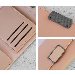New Ladies Short Wallet Simple Checkered Purdes Fashion Tri-fold Girls Wallet (4)