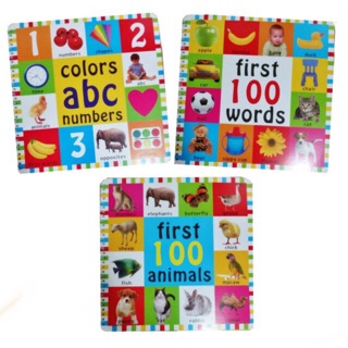 Kids first words colors ABC numbers Animals educational book