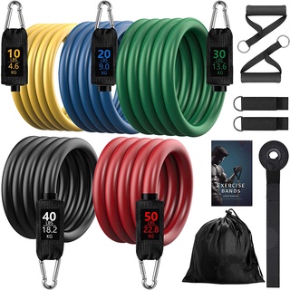 7/11/16pcs Fitness Resistance Band Yoga Workout Bands Pull Rope Exercise Training Expander Gym