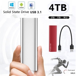4tb pattern 4TB 3TB 2TB External SSD 1TB 500GB Mobile Solid State Hard Drive USB 3.1 External SSD