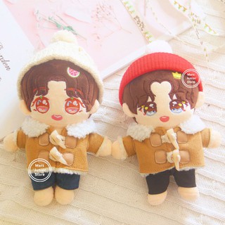Ready to ship 20CM BTS EXO Doll Clothes Winter Coat Pants Plush Toy Dolls Accessories Christmas Gift
