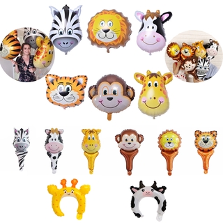 1PC Jungle Animal Foil Balloons Toy Balloons Air Helium Balon 1st Birthday Party Decoration Kids Baby Shower Zoo Theme Supplies