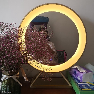 Makeup Mirror Creative Home Bedroom Dresser Mirror With Light