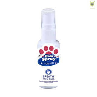 > Pet Oral Cleanser Pet Breath Freshener Mouth Oral Spray Fresh Breathing Dental Care for Dog Puppy