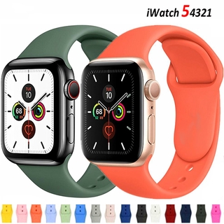 Silicone strap for apple watch straps 40mm 44mm 38mm 42mm rubber belt smartwatch bracelet sport iwatch serie 3 se 4 5 6