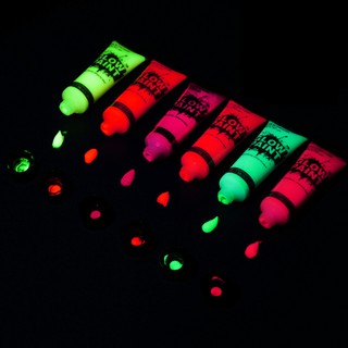Art6 Colors Acrylic Paint Glow in the Dark gold Glowing paint Luminous Pigment Fluorescent Powder