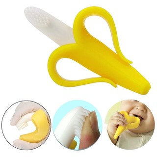 CiCi High Quality Banana Silicone Toothbrush Safe Baby Teether (1)