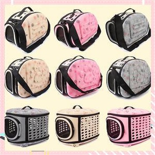 【Available】 Pet Dog Carrier Foldable Collapsible Shoulder Bag Outdoor