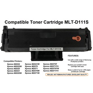 Toner MLT-D111S (Black) Compatible