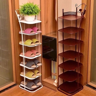 Simple Living Room Multi-layer Wrought Iron Shoe Rack Home Space-saving Metal Storage Shoe Cabinet IKEA Shoe Rack (1)