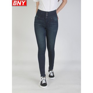 BNY Ladies' Denim Button Front Skinny Jeans High Waist (107)