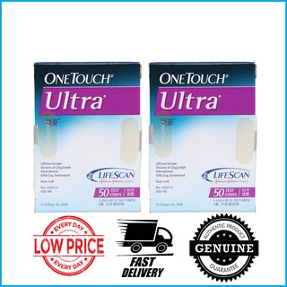 2 Boxes One Touch Ultra Test Strips 50s (100pcs) | OneTouch Ultra Test Strips