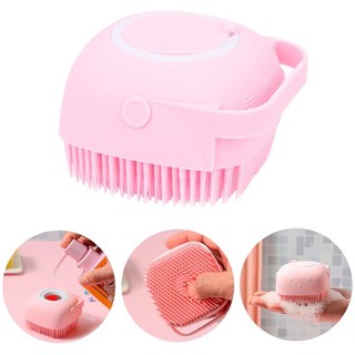 Scalp Body Massage Shower Brush Silicone Container Hair Comb Bathing Brush Pore Cleaning (5)