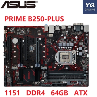 Asus PRIME B250-PLUS Motherboard Intel B250 LGA 1151 DDR4 2400/2133 MHz 64GB Desktop Asus B250 Mainbaord PCI-E 3.0 M.2 ATX Used