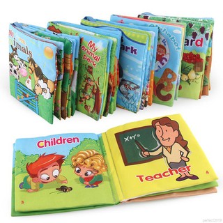 ✨ perfect ❀ Baby Early Development Cloth Cartoon Book Infant Kids Intelligence Early Education Toys