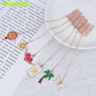 [E]1Pc Kawaii Bookmarks Pendant Book Markers Metal Bookmarks School Office Supplies