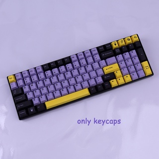 PBT Keycap 129 Key Cherry Profile DYE-SUB Personalized GMK Taro Keycaps For Mechanical Keyboard Anne Pro 2/GMMK Pro (3)