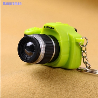 Hanproman= Cute Mini Toy Camera Charm Keychain With Flash Light&Sound Effect Gift