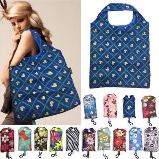 Fashion Pocket Square Shopping Bag / Eco-friendly Folding Reusable Portable Shoulder Handbag / Polyester Travel Grocery Tote Pouch