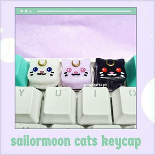 ☆Sailormoon Cats☆ Handmade Resin Artisan Keycaps for Mechanical Keyboard CherryMx Gateron Switch
