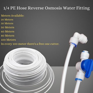 1/4 PE Hose Reverse Osmosis Water Fitting PE Hose RO Fittings