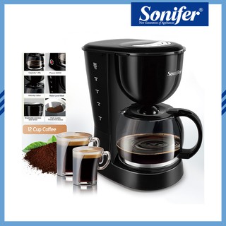 Sonifer 4-Cup Coffee Maker Drip Coffeemaker Coffee Pot Brewer Machine with Cone Filter Glass Carafe (5)