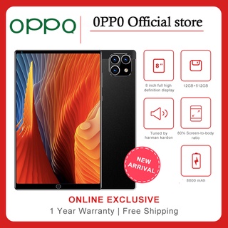 OPPO Android 10.0 Tablet 8.0inch HD Screen Cheap Tablet android 12GB+512GB WiFi PC GPS tablets