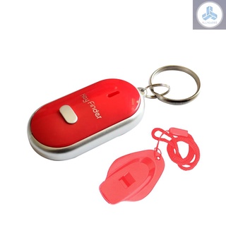 Mini LED Light Anti-lost Whistle Key Finder Flashing Beeping Kids Bag Wallet Phone Key Car Motor Finder Locator Track Keychain Alarm Reminder with Whistle