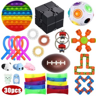 30 pcs Sensory Toys Set for Kids and Relieves Stress and Anxiety Fidget Toy Special Toys Assortment