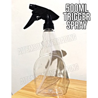500ml Clear Bottle with Trigger Spray