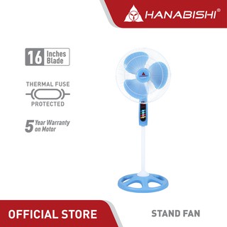 Hanabishi Stand Fan Cool Blossom 16SF |16 inch blade Low Noise Powerful Durable Electric Fan