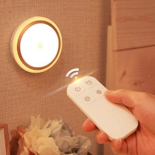 Wireless Dimmable USB Charge LED Cabinet Light,Remote Control Time Adjustable Stick-On Night Lamp