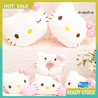【Ready Stock】ஐ✕QPNS_Lovely Cartoon Hello Kitty Car Seat Headrest Neck Support Plush Pillow Cushion