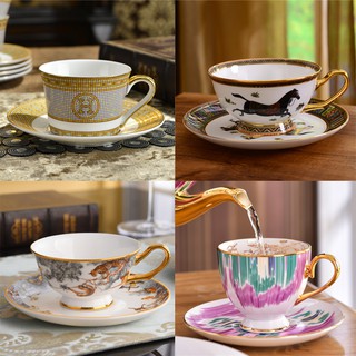 Coffee Mug With Mug Cup Dishes Set Tea Cup Bone China Tea Cup Home Luxury (1)