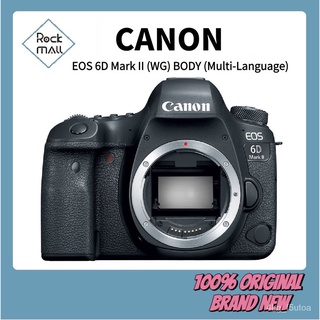 【ready stock】Canon EOS 6D Mark II DSLR Camera Body (Free Sandisk 64GB Extreme 150/MB/s) 6OUU