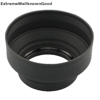 [ExtremeWellknownGood] Collapsible 3 Stage Rubber Lens Hood Sun Shade For Camera