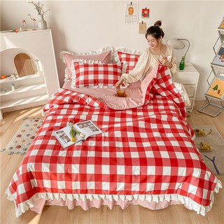 New washing cotton edge princess style Korean summer quilted 150*200 (2)