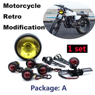 Motorcycle Refit Headlight Turn Signal Light Taillight Kit (1)