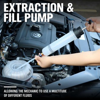 200cc Car Oil Fluid Extractor Filling Syringe Bottle Transfer Automotive Fuel Extraction Hand Pump D