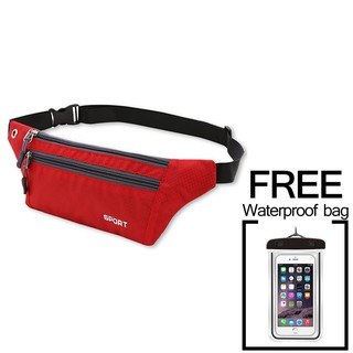 new sport running waist belt bag phone waterproof bag