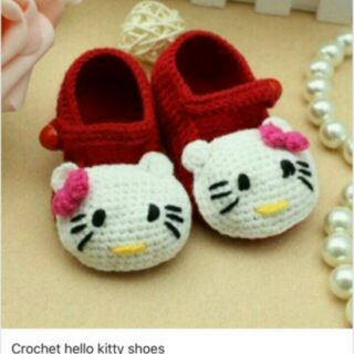 COD Crochet hello kitty shoes