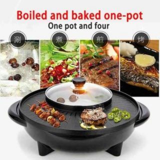 Multi-Function Electric Korean Pot Baking Pan Hot Pot & Gri