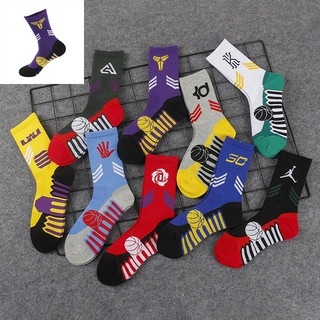 【COD & Ready Stock】NBA Socks Team Logo Pattern Socks Basketball Socks