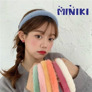MINIKI Candy-Colored Rabbit-like Hair Hoop Korean Style Sweet Plush Headdress