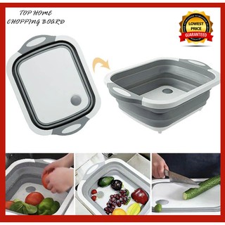 Folding Cutting Board- Multi-function New Upgrade Vegetable Sink 3 in 1 Portable Cutting Board Drain