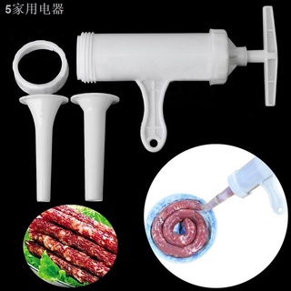 ♂❋CF❋Kitchen Plastic Manual Meat Sausage Filler Stuffer Funnel Salami Maker Machine