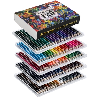 48/72/120 Brutfuner Oily Art Coloured Pencils Set for Adult Coloring Books Artist Drawing Sketching Crafting for Beginners/Artist