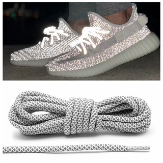 【BEST SELLER】 Starry Highlight 3M Reflective Shoelaces, YEEZY / West Coconut Angel Shoes with Reflec