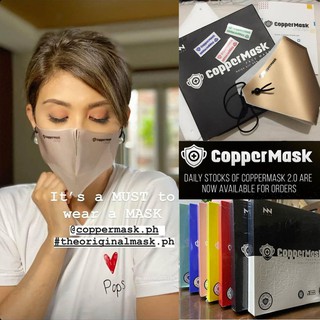 【Best prices】100% Original Coppermask ver 2.0 by JC Premiere limit edition Authentic copper face mask ver 2.0 with 11pcs Antimicrobial layer by JC Premiere